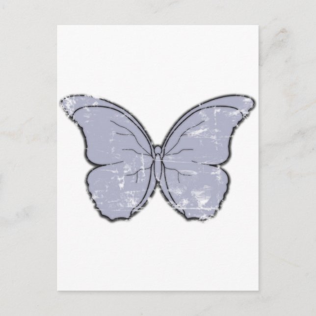 Vintager Schmetterling Postkarte (Vorderseite)