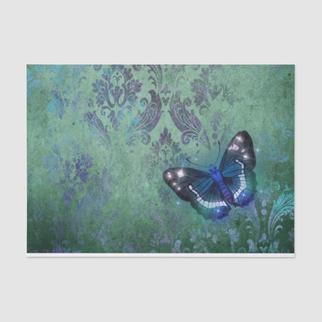 Vintager Schmetterling Seidenpapier (Vorderseite)