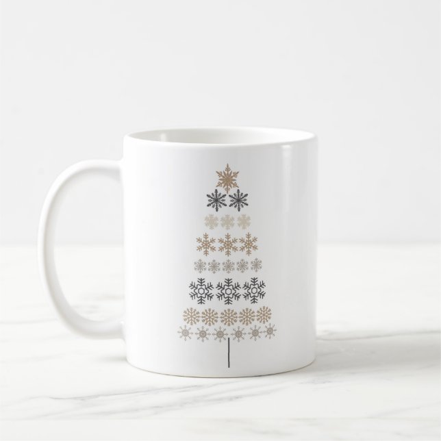 Vintager Schneeflocken Kaffeetasse (Links)