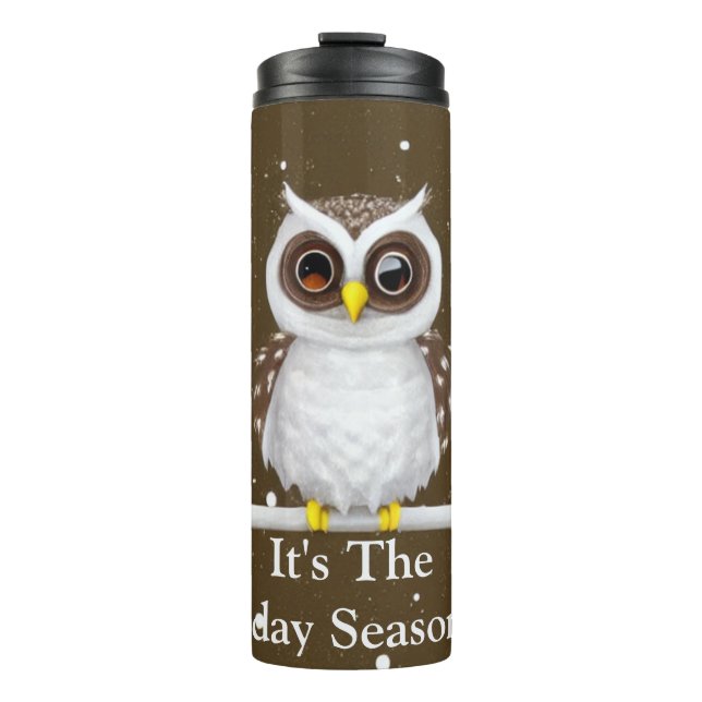 Vintager Schneehuhltrockner Thermosbecher (Vorderseite)