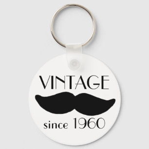 VINTAGER Schnurrbart Schlüsselanhänger