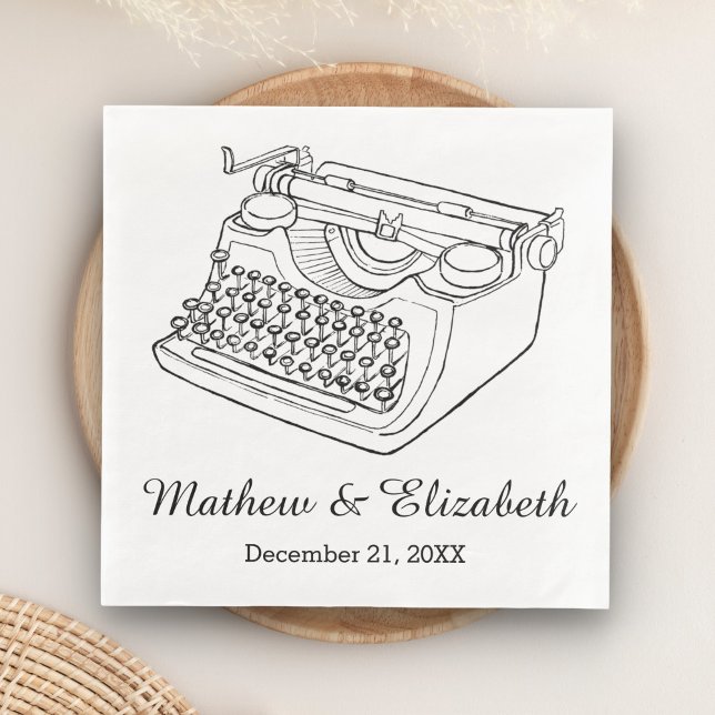 Vintager Schreibmaschinenverband Serviette (Von Creator hochgeladen)