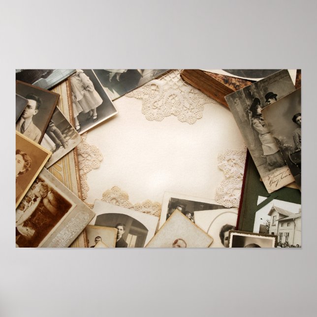 Vintager Schreibtisch Poster (Vorne)