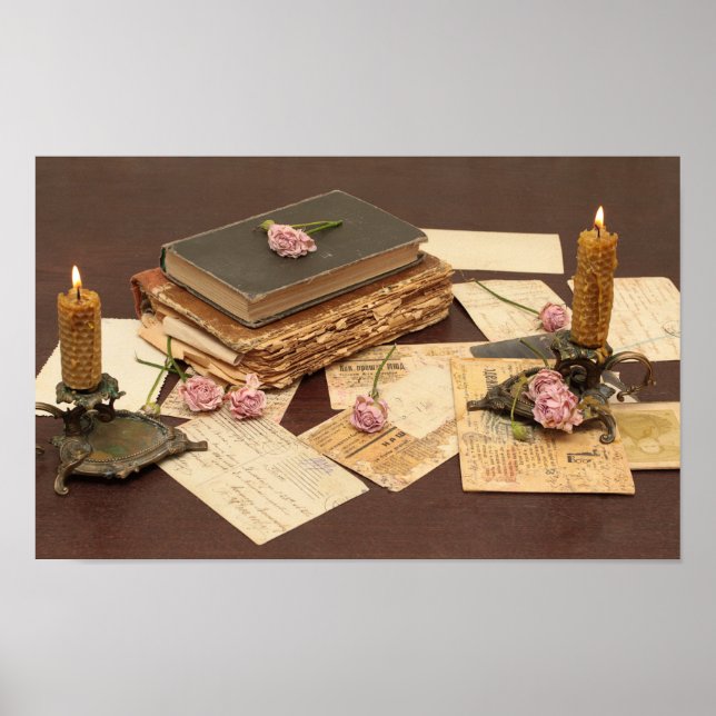 Vintager Schreibtisch Poster (Vorne)