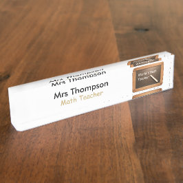 Vintager Schulschiefer-personalisierte Namensplakette