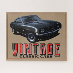 Vintager Schwarzer Camaro