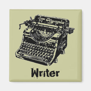 Vintager Schwarzer Schreibmaschine Magnet