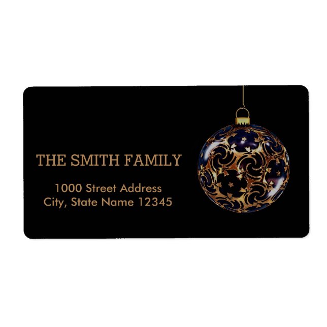 Vintager Schwarzer Weihnachtsball (Vorne)