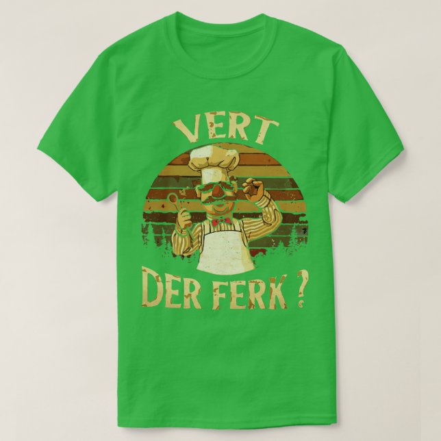 VINTAGER schwedischer Koch Hoodie T-Shirt (Design vorne)