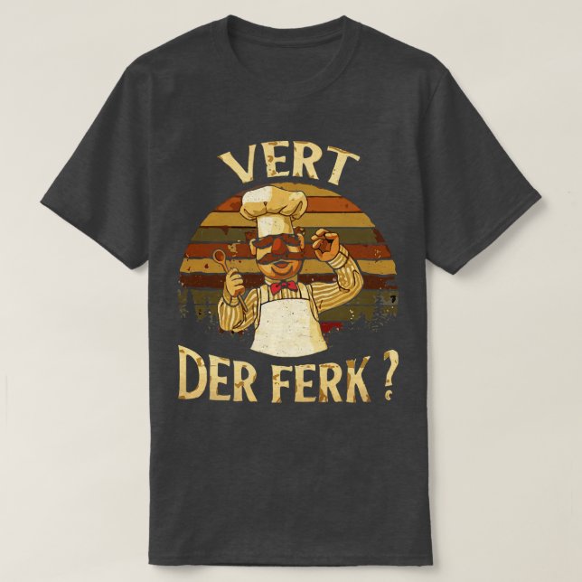 VINTAGER schwedischer Koch Hoodie T-Shirt (Design vorne)