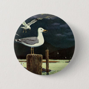 Vintager Seagull-Halssteg, Meervögel Button