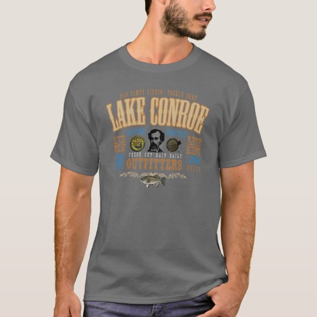 Vintager See Conroe T-Shirt (Vorderseite)