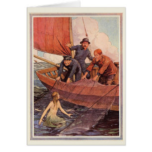 Vintager Seemann-Meerjungfrau-Fang
