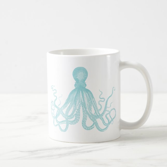 Vintager Seeoktopus Kaffeetasse (Rechts)