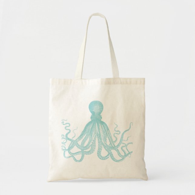 Vintager Seeoktopus Tragetasche (Vorne)