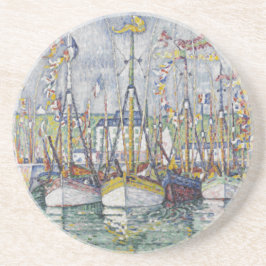 Vintager Segen der Thunfischflotte in Groix Getränkeuntersetzer