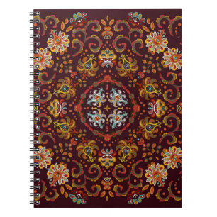 Vintager Seidenhalsschal oder Kicherquadrat Notizblock