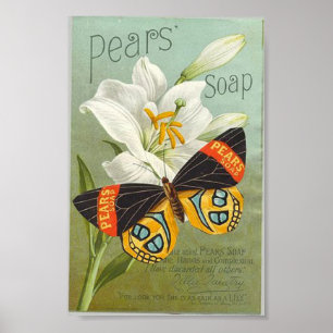 Vintager Seifen-Anzeigen-Druck Poster
