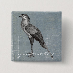 Vintager Sekretär Bird Button