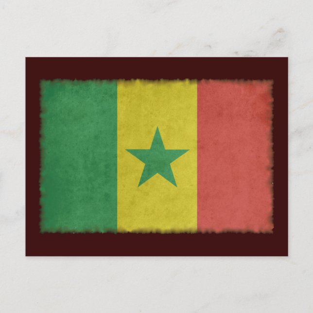 Vintager Senegal Postkarte (Vorderseite)