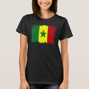Vintager Senegalesischer Flaggenstaat Senegalesisc T-Shirt