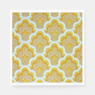 Vintager Senf gemustert Serviette