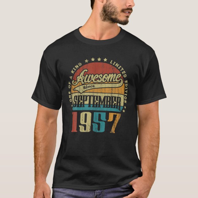 Vintager September 1957 Phantastisch T-Shirt (Vorderseite)
