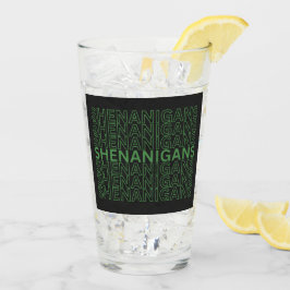 Vintager Shenanigans St. Patrick's Day Glas