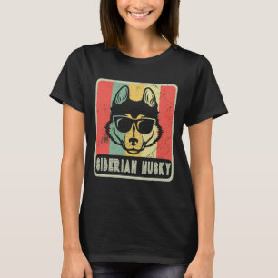 Vintager sibirischer Husky-Hund für Hunde T-Shirt