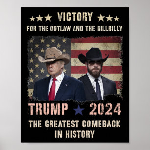Vintager Sieg Trump Vance Wir gewannen Party der R Poster