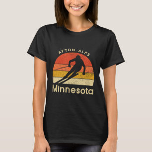 Vintager Ski Afton Alpen Minnesota T-Shirt