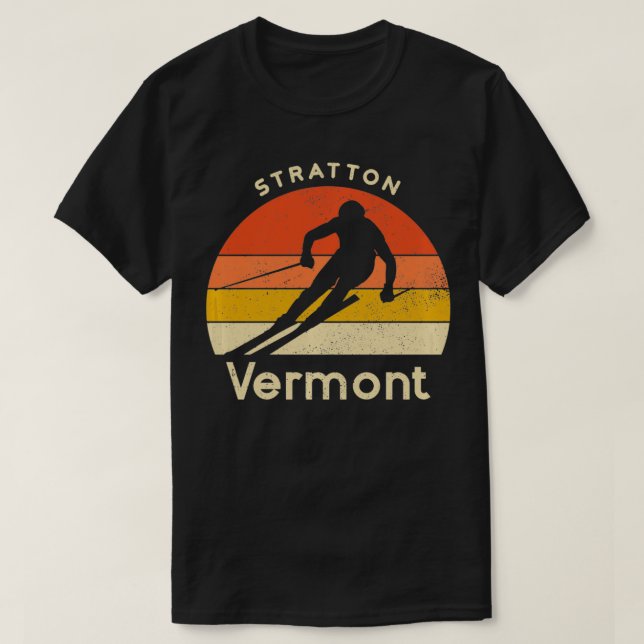 Vintager Skipass Vermont T-Shirt (Design vorne)
