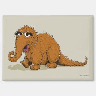 Vintager Snuffleupagus Magnet