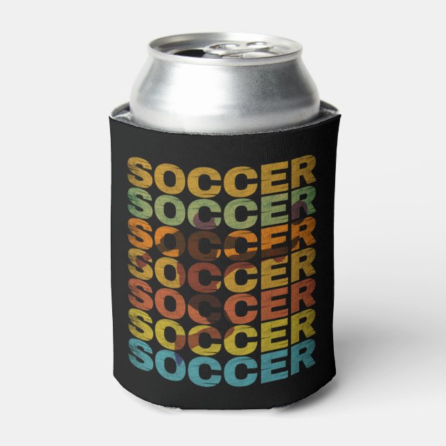 VINTAGER SOCCER DOSENKÜHLER (Kanne Vorderseite)