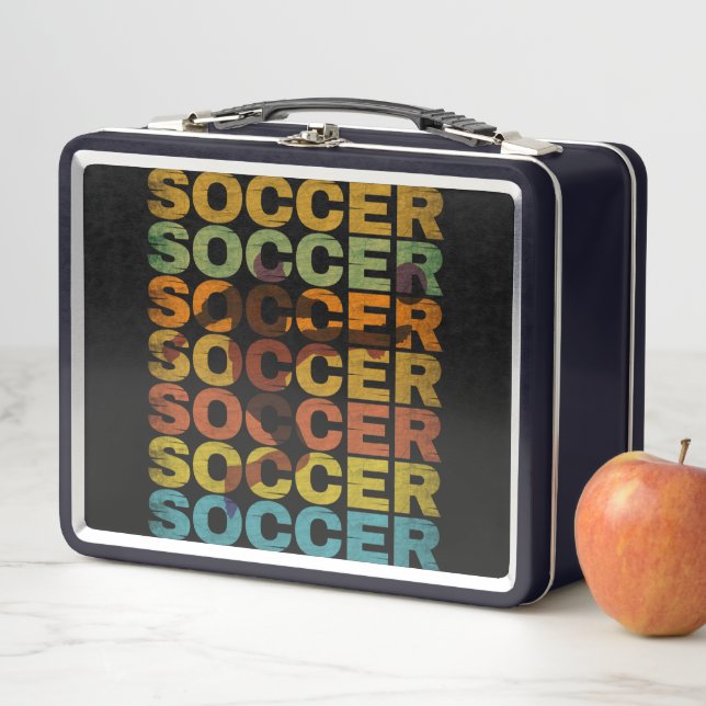 VINTAGER SOCCER METALL BROTDOSE (Beispiel)