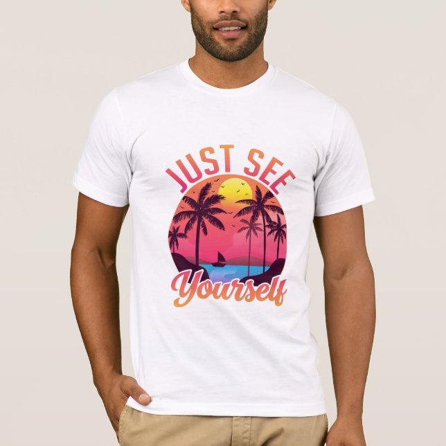 Vintager Sommer T-Shirt (Vorderseite)