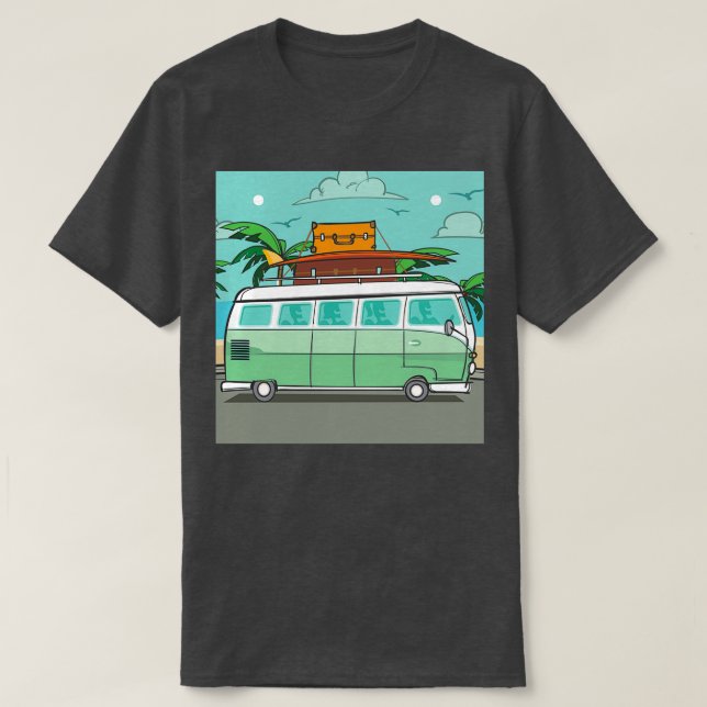 Vintager Sommer T T-Shirt (Design vorne)