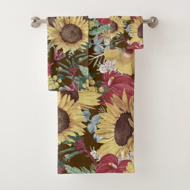 Vintager Sommer tropisch Badhandtuch Set (Insitu)