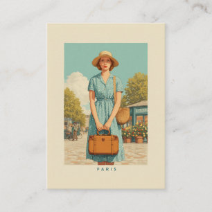 Vintager Sommerwanderweg Paris Visitenkarte