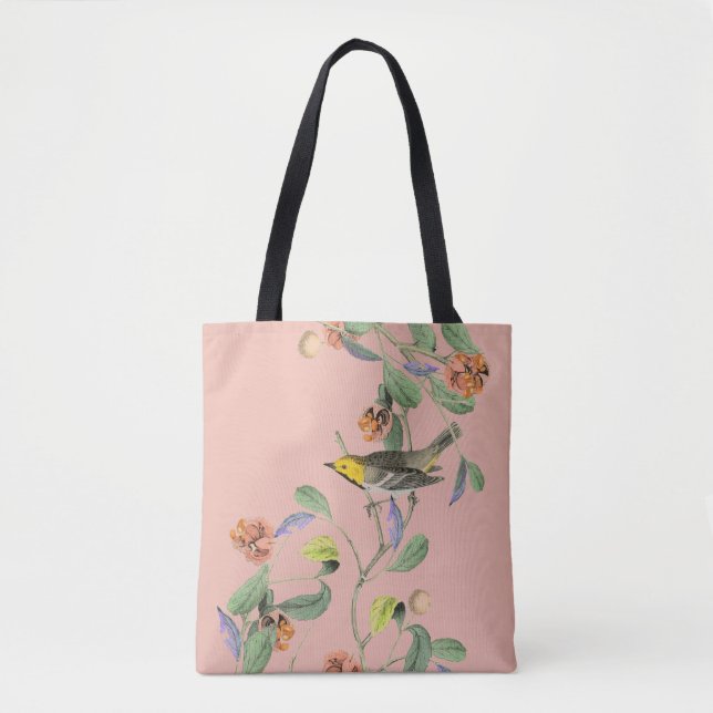 Vintager Songbird Pink Tasche (Vorderseite)