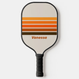 Vintager Sonnenaufgang um Mitternacht über Streife Pickleball Schläger