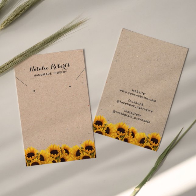 Vintager Sonnenblumenschmuck mit Necklace-Display (Von Creator hochgeladen)