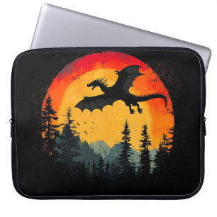 Vintager Sonnenschutzdrache Laptopschutzhülle