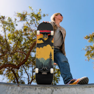 Vintager Sonnenschutzdrache Skateboard