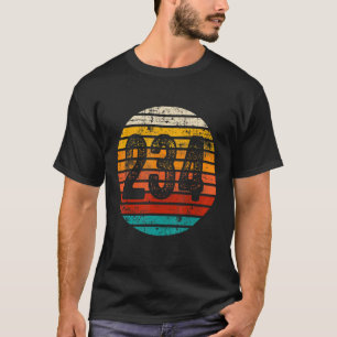 Vintager Sonnenuntergang 234 Bereichscode T-Shirt