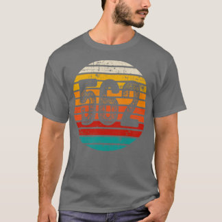 Vintager Sonnenuntergang 562 Bereichscode T-Shirt