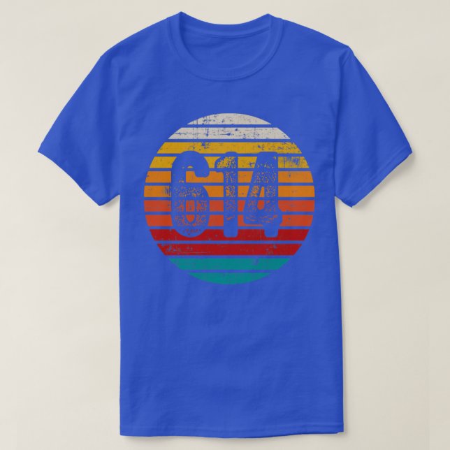 Vintager Sonnenuntergang 614-Flächencode T-Shirt (Design vorne)