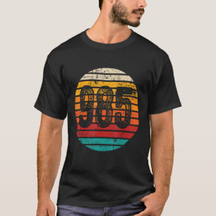 Vintager Sonnenuntergang 985-Bereichscode T-Shirt