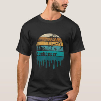 Vintager Sonnenuntergang Der Bienenwärter Honey Na T-Shirt