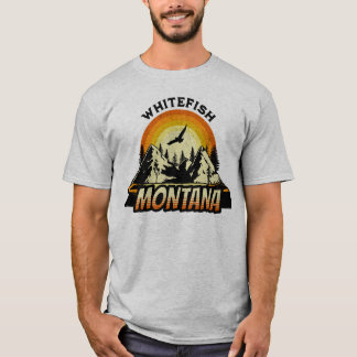 Vintager Sonnenuntergang Montana MT T-Shirt